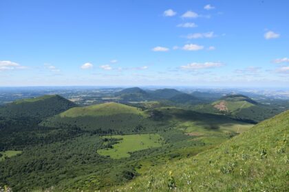 Vue de la chaîne des Puys en Auvergne